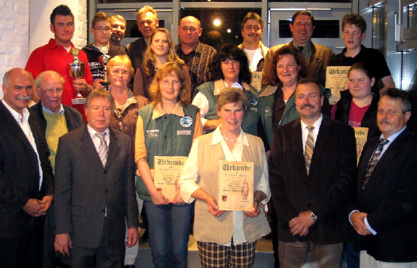 Das Gruppenbild der Sieger des 19. St. Cornelius-Pokalschieen 2008