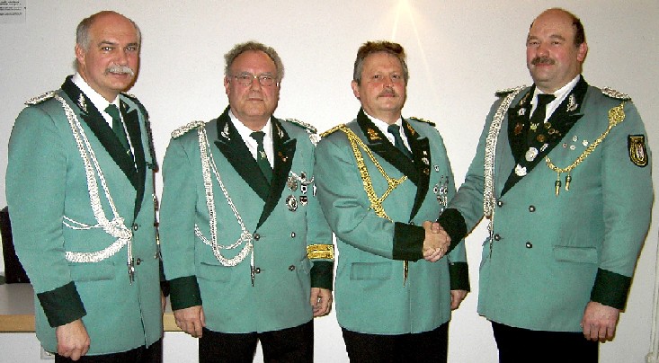 Brudermeister Gebhard Gerken, Konrad Maaen, Peter Marx, Hans Hompesch